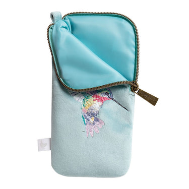 Wrendale Designs 'Wisteria Wishes' Hummingbird Embroidered Glasses Pouch| Online For Equine