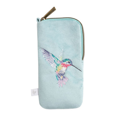 Wrendale Designs 'Wisteria Wishes' Hummingbird Embroidered Glasses Pouch| Online For Equine