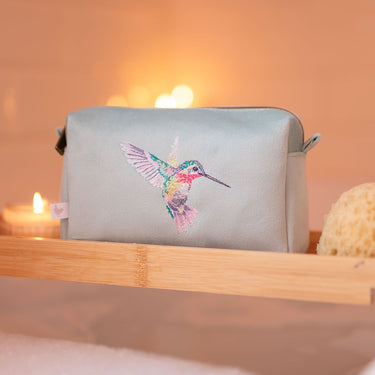 Wrendale Designs 'Wisteria Wishes' Hummingbird Embroidered Make Up Bag| Online For Equine