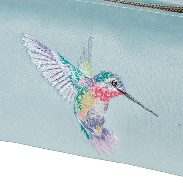 Wrendale Designs 'Wisteria Wishes' Hummingbird Embroidered Make Up Brush Bag| Online For Equine