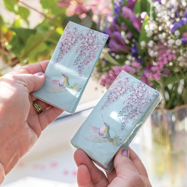 Wrendale Designs 'Wisteria Wishes' Hummingbird Pocket Tissues| Online For Equine