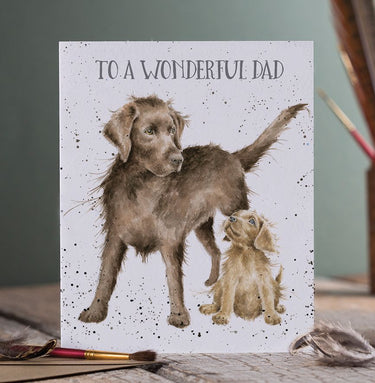 Wrendale Designs 'Wonderful Dad' Labrador Card| Online For Equine