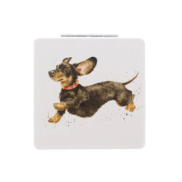 Buy Wrendale 'That Friday Feeling' Dachshund Compact Mirror| Online for Equine