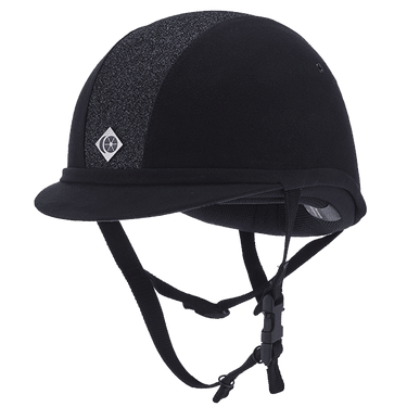 Charles Owen Navy Sparkly YR8 Riding Hat