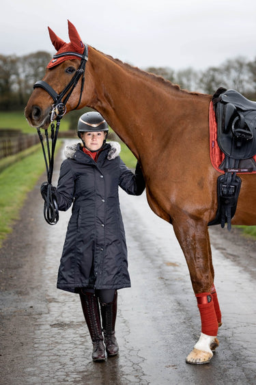 Buy the Le Mieux Waterproof Long Riding Coat - Grey | Online for Equine