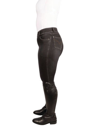 Hy Equestrian Elevate Style Denim Breeches Black