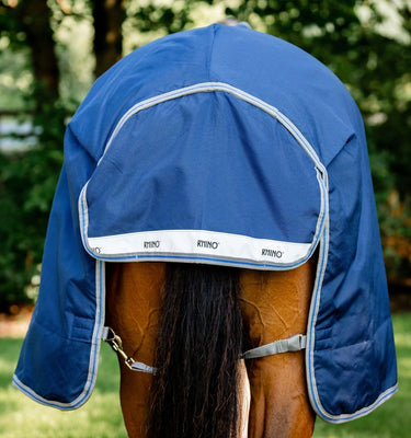 Horseware Ireland Rhino Wug Turnout Rug 100G Navy / Titanium Grey & Classic Blue