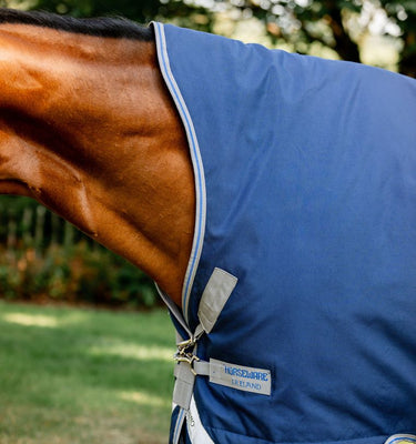 Horseware Ireland Rhino Wug Turnout Rug 100G Navy / Titanium Grey & Classic Blue