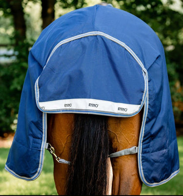 Horseware Ireland Rhino Wug Turnout Rug 0G Navy / Titanium Grey & Classic Blue