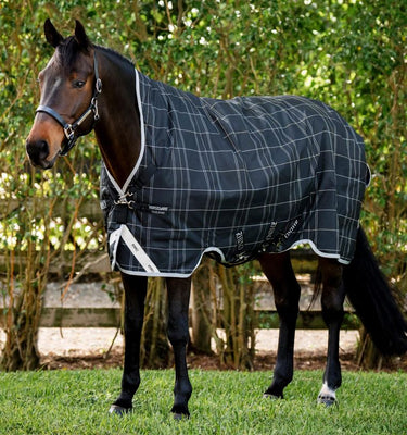 Horseware Ireland Rhino Wug Turnout Rug 0G Blk / Grey / White Chk & Gray| Online For Equine