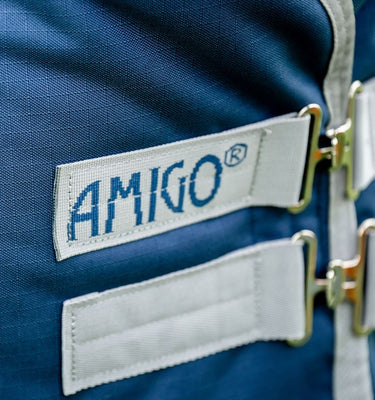 Horseware Ireland Amigo Ripstop 900D Turnout Rug 0G Navy/ Titanium Grey