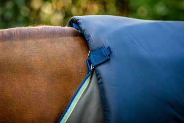 Horseware Ireland Amigo 1200D Plus Turnout Rug 400G Navy / Titanium Grey & Silver