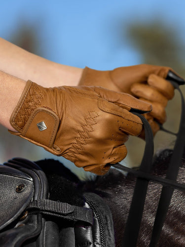 Buy Le Mieux Classic Leather Riding Gloves Tan | Online for Equine
