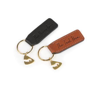 Shires Aubrion Leather Slogan Keyring