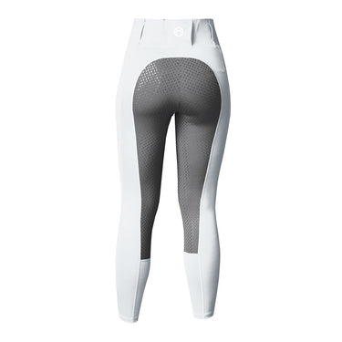 Equetech White Ladies Performance Aqua Riding Tights