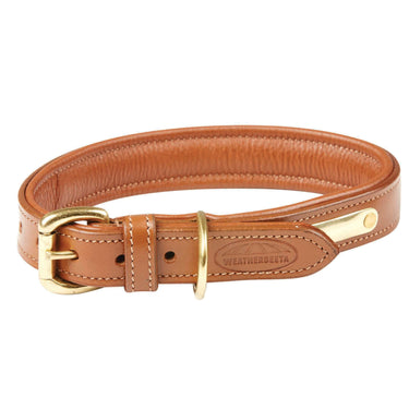 Buy Weatherbeeta Padded Leather Tan Dog Collar | Online for Equine