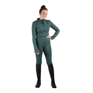 Buy the Cameo Equine Hunter Green Thermo Tech Ladies Tights | Online for Equine