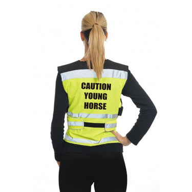 Buy the Equisafety Air "Caution Young Horse" Waistcoat | Online for Equine