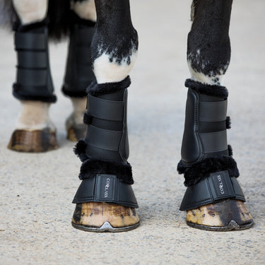 Buy Equetech Cob Class Deluxe Fleece Lined Brushing Boots - Large| Online for Equine