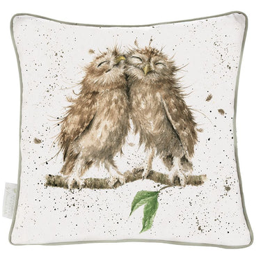 Buy Wrendale Large 'Birds Of A Feather' Owl Cushion - Online for Equine