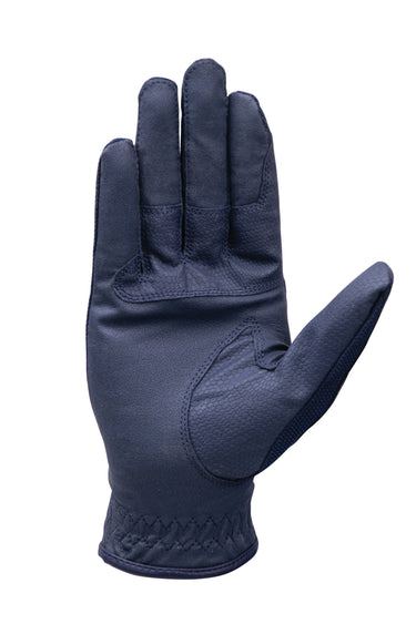 Coldstream Blakelaw Diamante Riding Gloves Navy/Silver