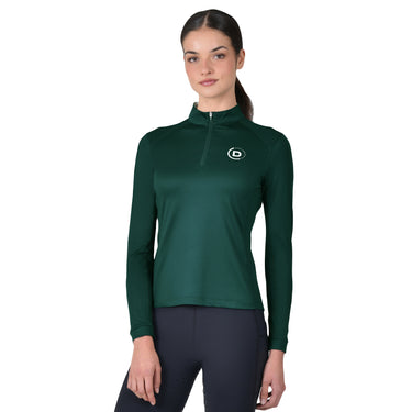 Dublin Breathable Long Sleeve Riding Top Dark Emerald Green