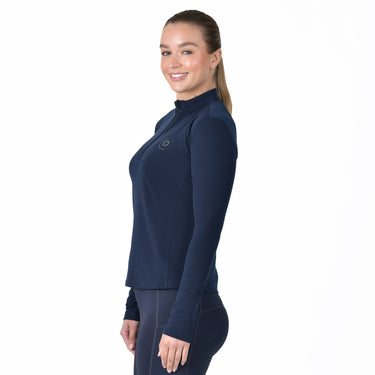 Dublin Brushed Long Sleeve Riding Top Navy