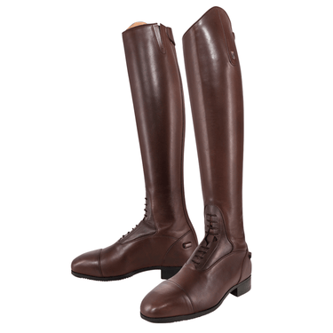 Tredstep Donatello Square II Brown Long Leather Field Boot - Tall Height