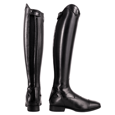 Tredstep Medici II Black Long Leather Dress Boot - Regular Height