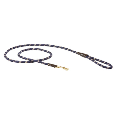 Buy Weatherbeeta Rope Leather Navy/Brown Dog Lead | Online for Equine