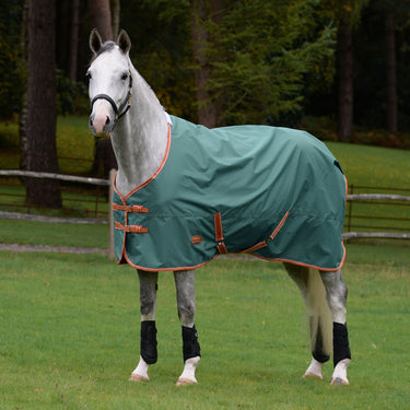 Weatherbeeta Green/Burnt Orange/White Comfitec Tyro Standard Neck Lite Plus Turnout Rug