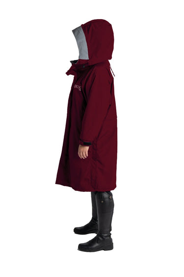 Buy Equicoat Pro Adults Burgundy Waterproof Dry Robe | Online for Equine