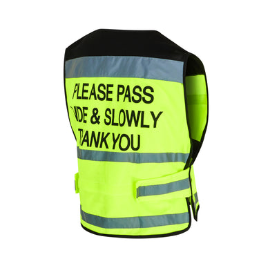 Buy Equisafety Childs Air Waistcoat - Please Pass Wide & Slowly Thank You| Online for Equine