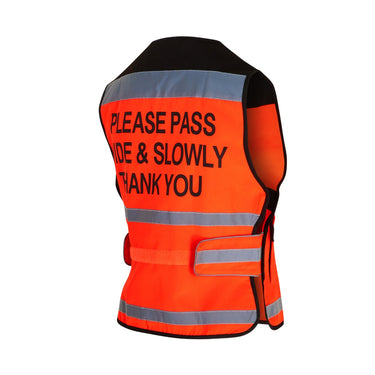 Buy Equisafety Childs Air Waistcoat - Please Pass Wide & Slowly Thank You| Online for Equine