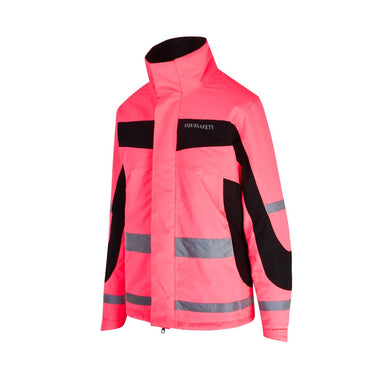 Buy Equisafety Pink Hi Vis Winter Inverno Equestrian Jacket | Online for Equine
