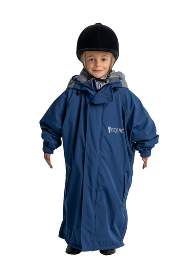 Buy Equicoat Pro Kids Navy Waterproof Dry Robe | Online for Equine