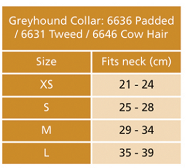 Digby & Fox Cow Hair Greyhound Collar