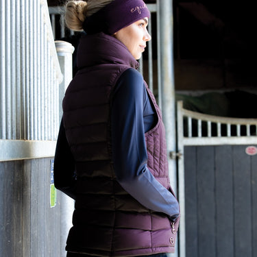 Equetech Hideaway Berry Ladies Padded Gilet 