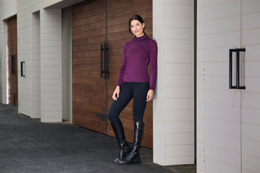 Dublin Breathable Long Sleeve Riding Top Purple Violet