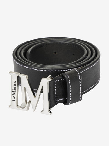 Buy LeMieux Black Leather Monogram Belt | Online for Equine