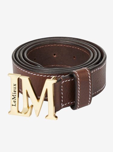 Buy LeMieux Brown Leather Monogram Belt| Online for Equine