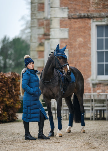 Buy LeMieux Atlantic Blue Harper Longline Puffer Coat - UK 6| Online for Equine
