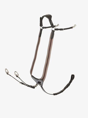LeMieux Arika Elasticated Breastplate Havana/Silver