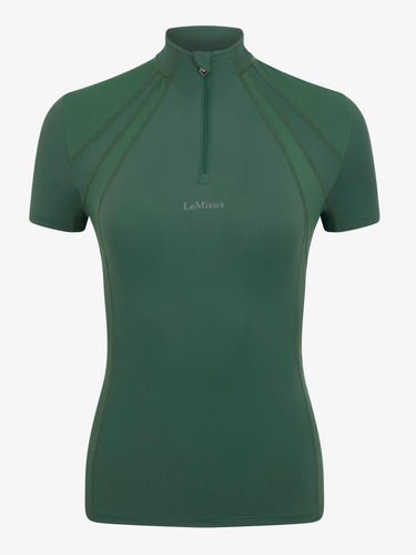 LeMieux Hunter Green Mia Mesh Short Sleeve Base Layer