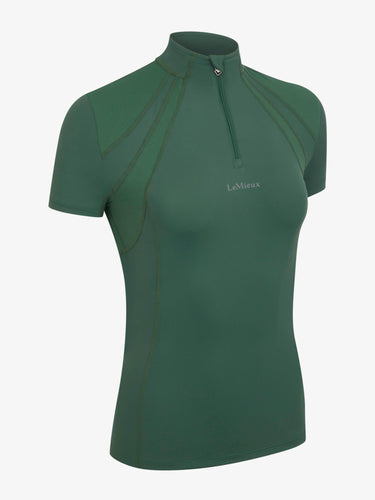 LeMieux Hunter Green Mia Mesh Short Sleeve Base Layer