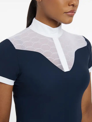 LeMieux Ladies Emily Short Sleeve Show Shirt Navy
