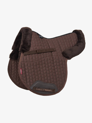 LeMieux Merino+ Half Lined GP Numnah Brown/Brown