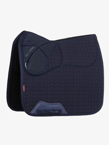 Buy the LeMieux Navy ProSorb Plain 2 Pocket Dressage Square | Online for Equine