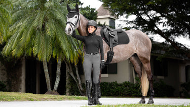 Buy LeMieux Black ProSorb Plain 2 Pocket Close Contact Square| Online for Equine
