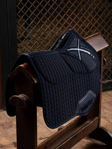 Buy LeMieux Navy ProSorb Plain 2 Pocket Close Contact Square| Online for Equine